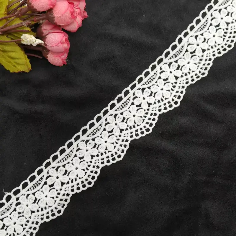 Customized White Milk Silk Embroidery Lace Vintage Chemical Lace For Wedding Dresses Shoes And Other Clothing Accessories Customized White Milk Silk Embroidery Lace Vintage Chemical Lace For Wedding Dresses Shoes And Other Clothing Accessories