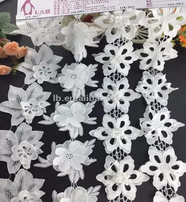 Customized White Milk Silk Embroidery Lace Vintage Chemical Lace For Wedding Dresses Shoes And Other Clothing Accessories Customized White Milk Silk Embroidery Lace Vintage Chemical Lace For Wedding Dresses Shoes And Other Clothing Accessories