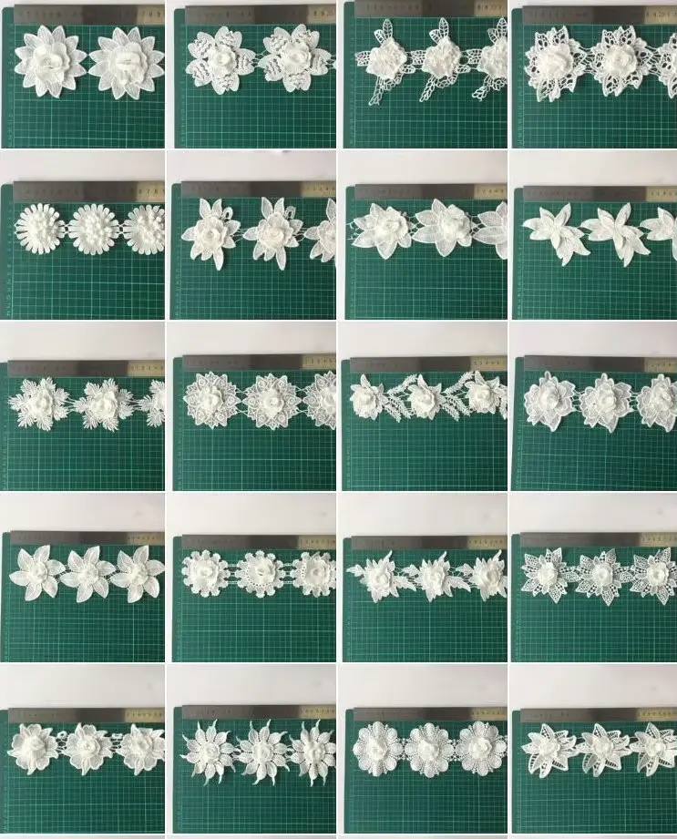 Customized White Milk Silk Embroidery Lace Vintage Chemical Lace For Wedding Dresses Shoes And Other Clothing Accessories