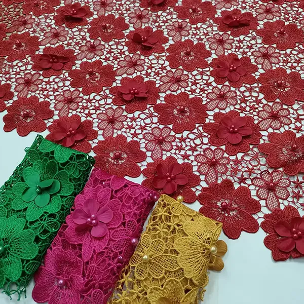 Vintage Multi Color Embroidery Mesh Lace Fabric For Dresses Vintage Multi Color Embroidery Mesh Lace Fabric For Dresses