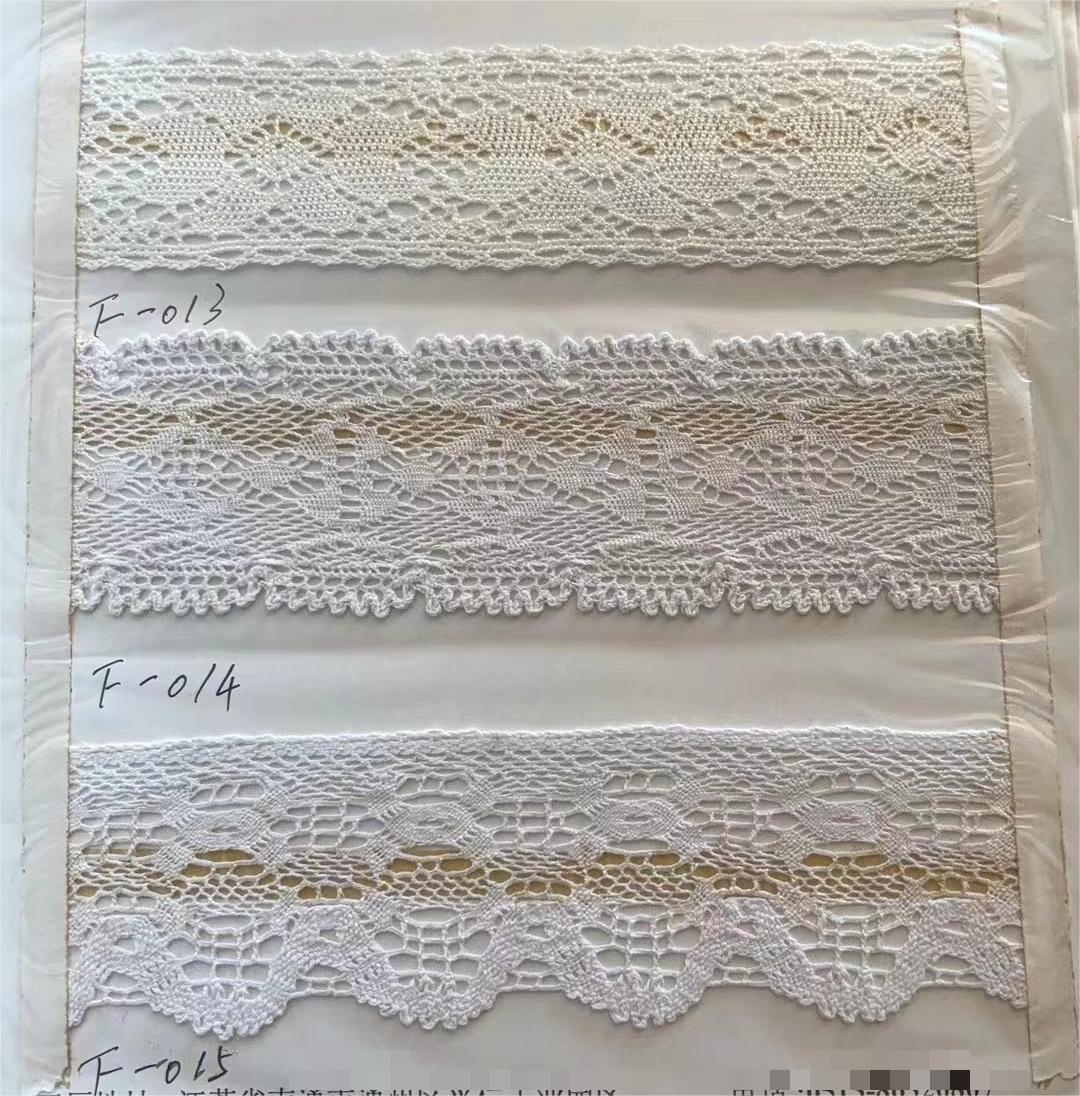 White 100% Narrow Cotton Lace Trim Crochet Embroidery Lace