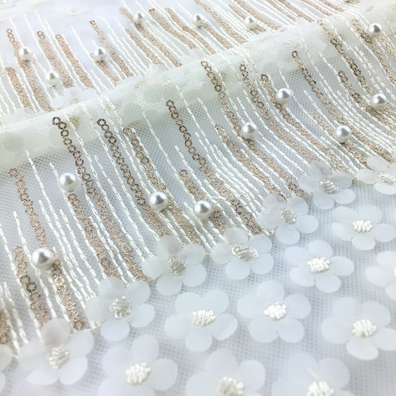 Classic Design Multi Colors Organza Lace Trim Embroidery Organza Lace Wholesale