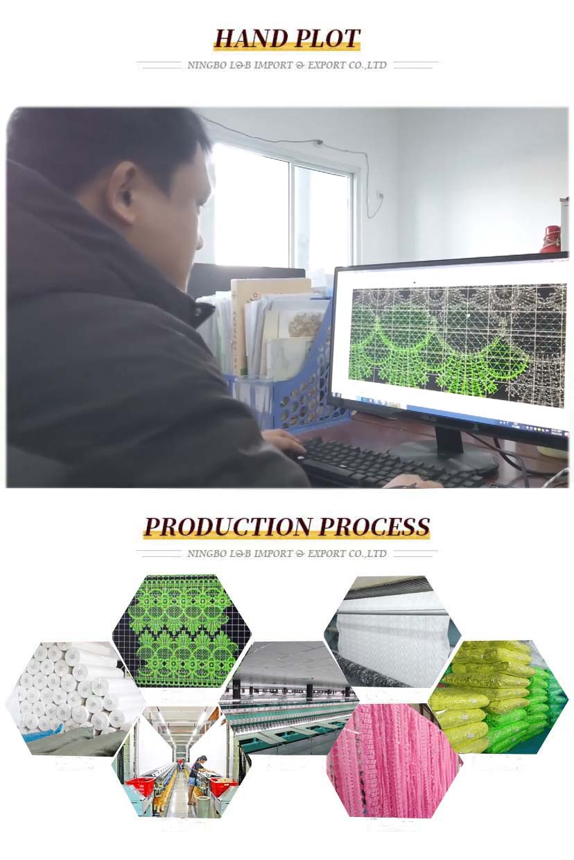 Custom Polyester Lace Narrow Embroidery Lace Trim Multi Color